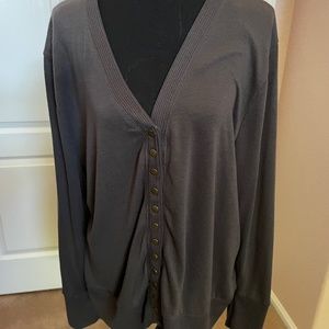 Zenna Outfitters gray vneck cardigan